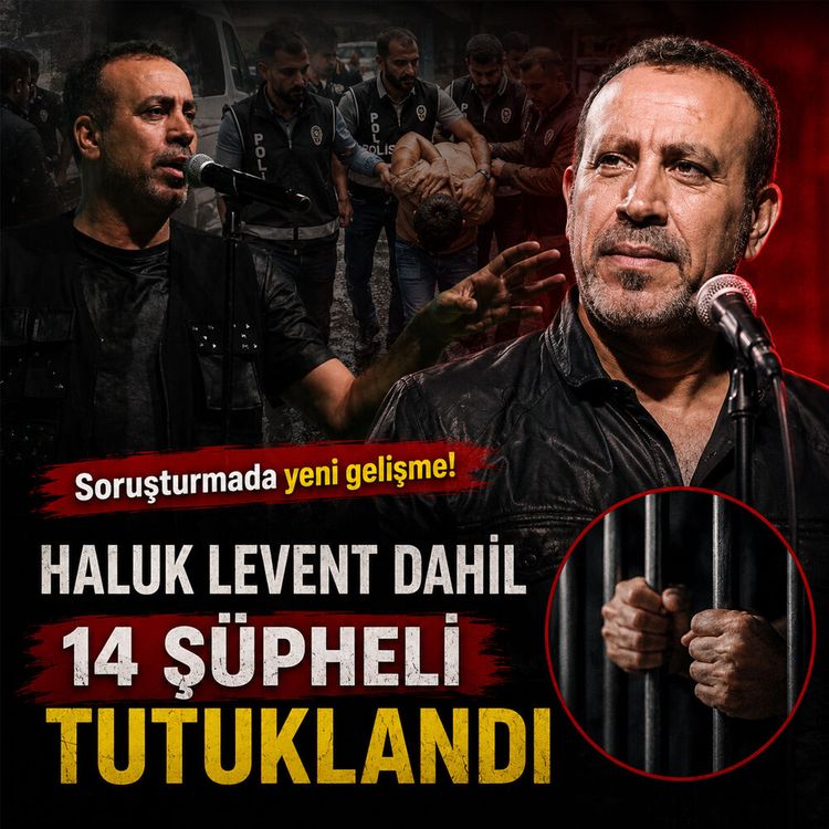 Haluk Levent'in de aralarında olduğu 14 kişi tutuklandı