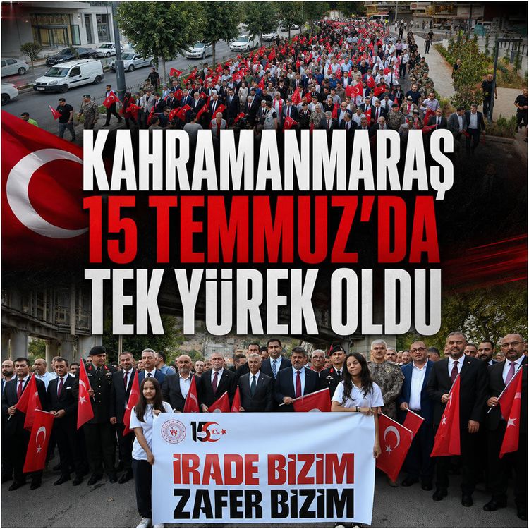 Kahramanmaraş 15 Temmuz’da tek yürek oldu