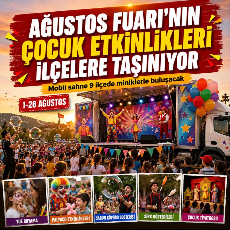 Ağustos fuarı'nın çocuk etkinlikleri ilçelere taşınıyor