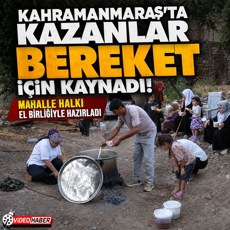 Kahramanmaraş'ta imece usulü aşure: Mahalleli el ele verdi