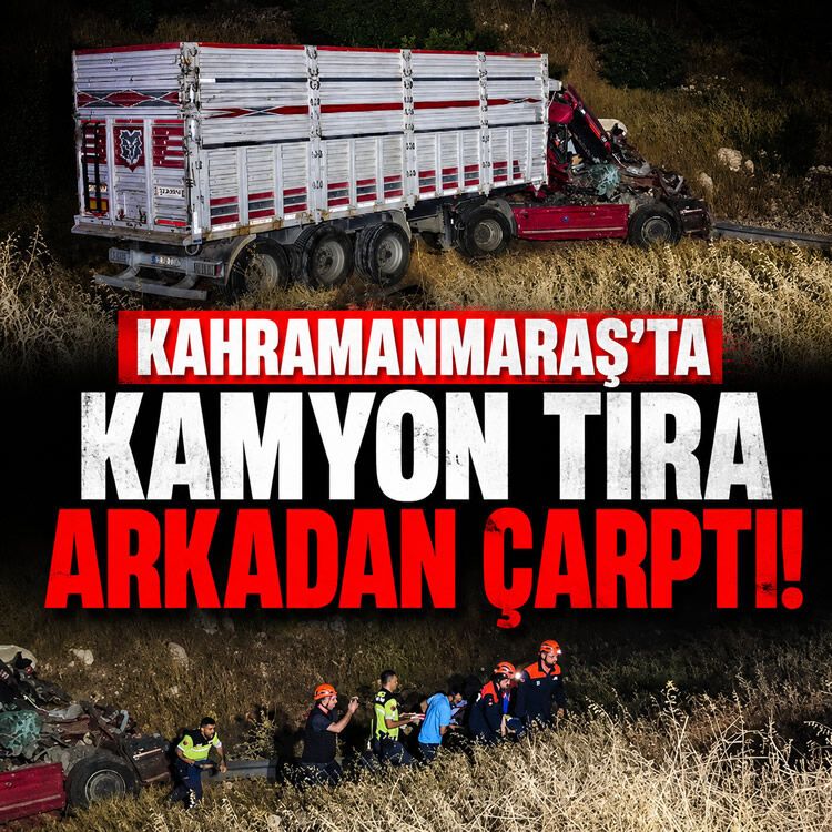 Kahramanmaraş'ta kamyon TIR'a çarptı: 1 yaralı