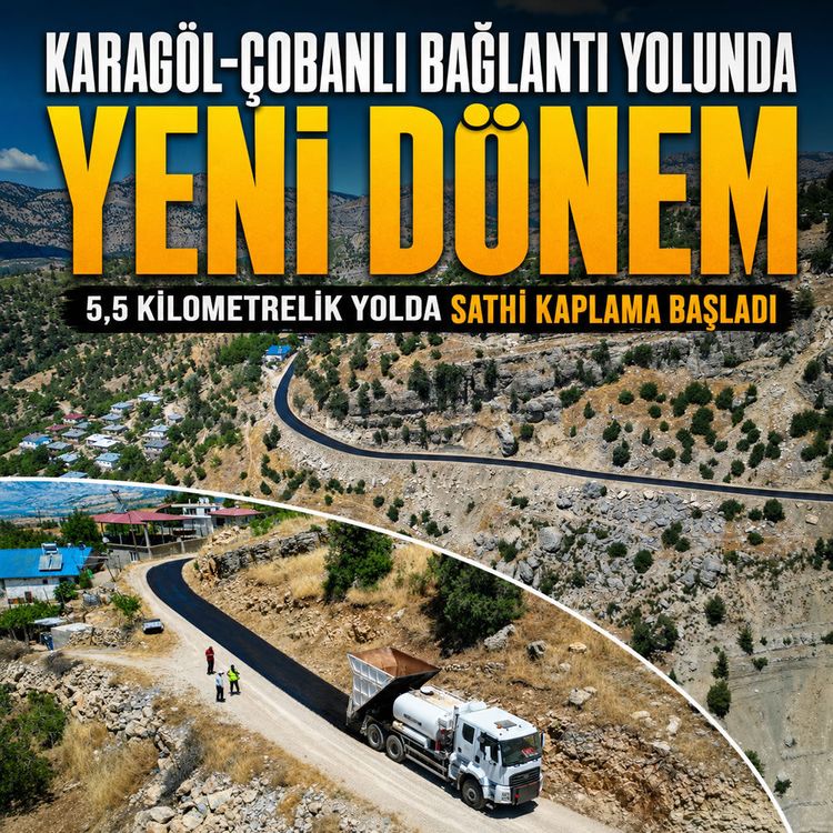 Karagöl-Çobanlı bağlantı yolunda yeni dönem