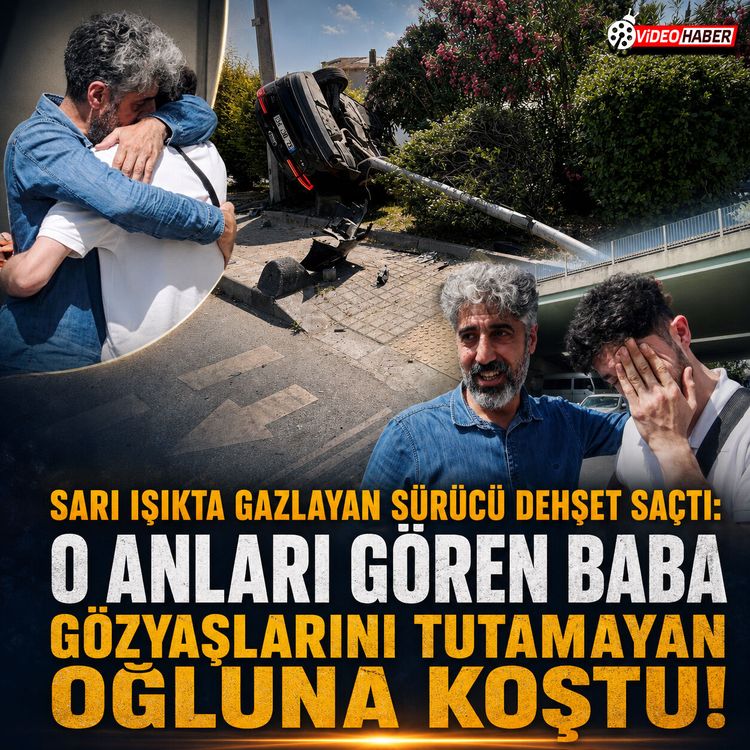 Kazada ağlayan oğluna sarıldı: "Mal yerine gelir ama..."