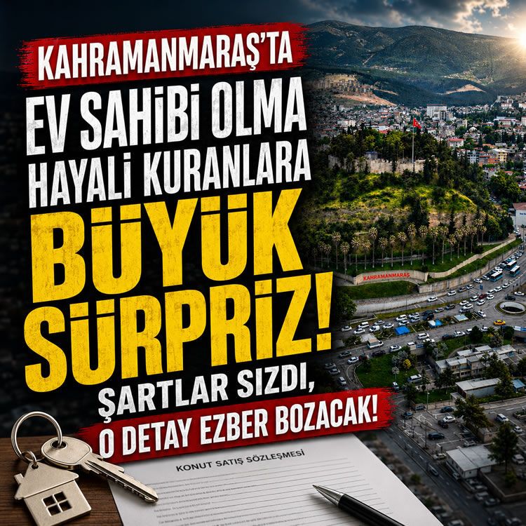 Kahramanmaraş’ta ev alacaklara büyük sürpriz: Şartlar sızdı, o detay ezber bozacak!
