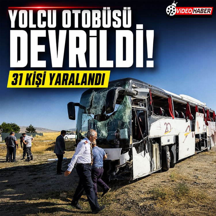 Kütahya'da yolcu otobüsü devrildi: Çok sayıda yaralı var