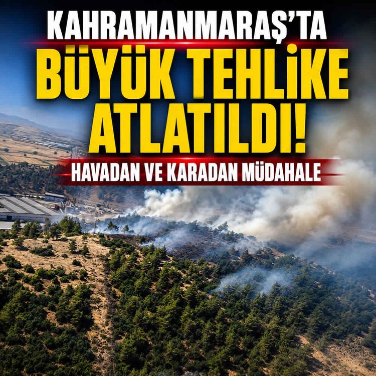 Kahramanmaraş Türkoğlu'nda orman yangını: Ekiplerin anında müdehalesiyle büyük tehlike atlatıldı