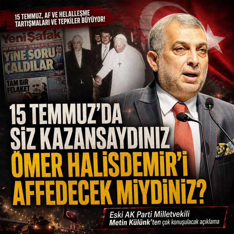 Metin Külünk'ten zehir zemberek af çıkışı! "Siz kazansaydınız..."