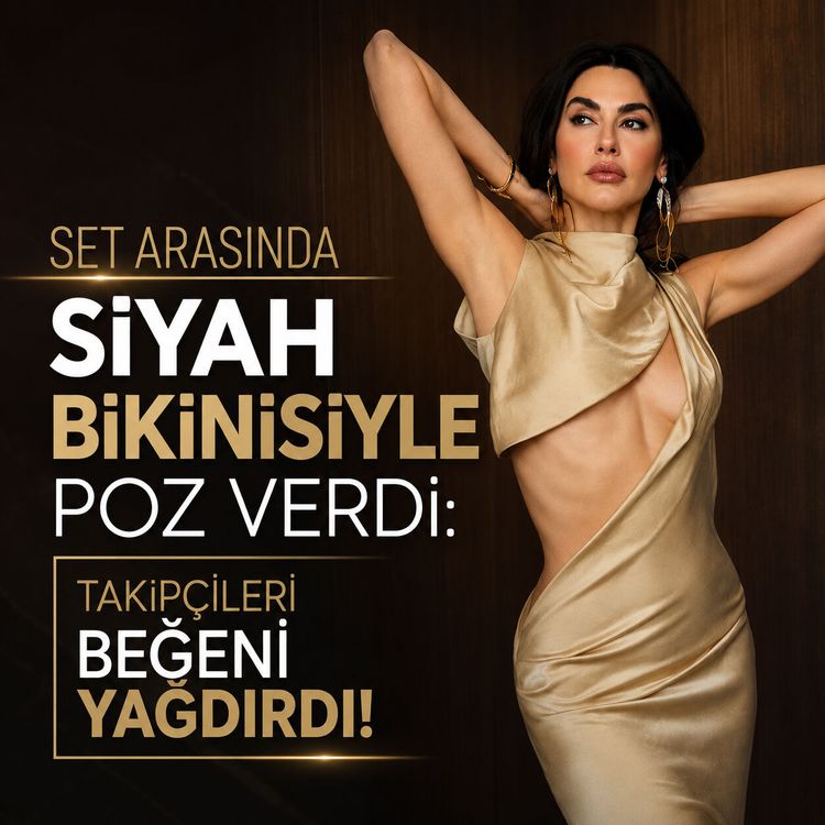 Nesrin Cavadzade Bodrum'u salladı! Siyah bikinili pozlar