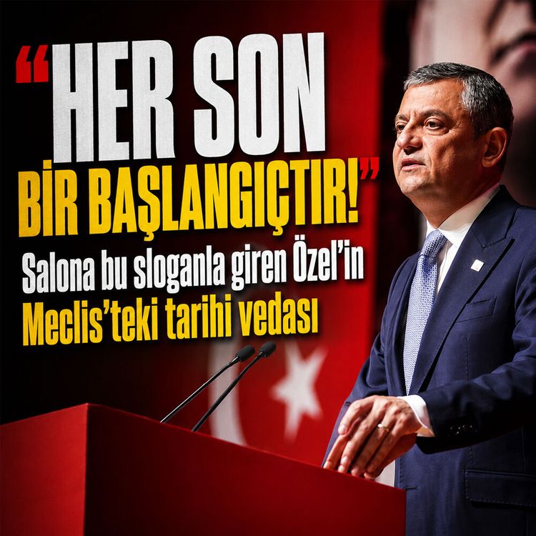 Özgür Özel Meclis'te veda etti: Yeni parti resmen geliyor