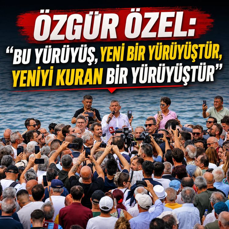 Özgür Özel Zonguldak'ta: "Bu yürüyüş, yeni bir yürüyüştür, yeniyi kuran bir yürüyüştür"
