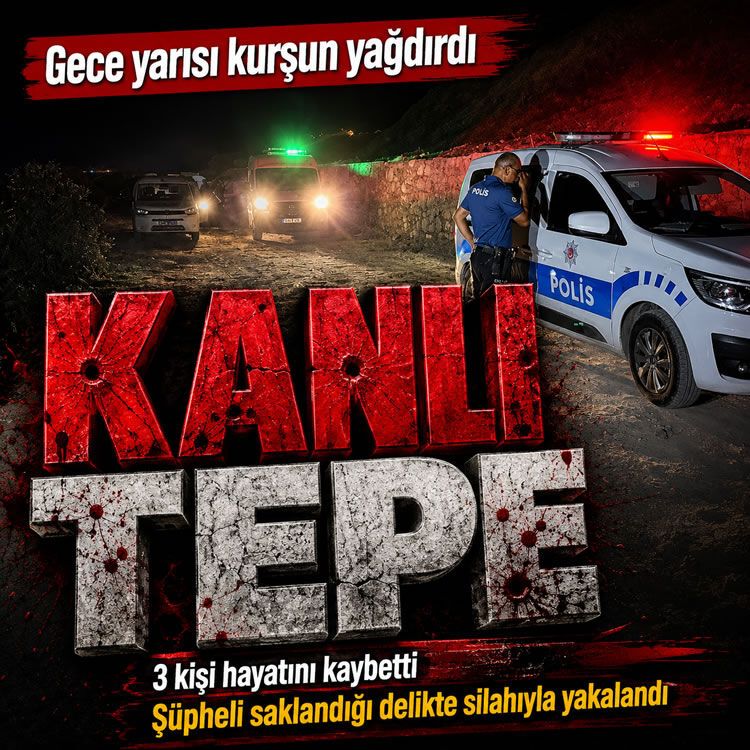 Adana'da Rüzgarlı Tepe'de 1'i kadın 3 kişi vurularak öldürüldü: Saldırgan silahıyla yakalandı
