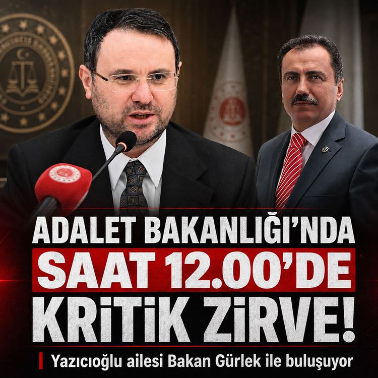 Adalet Bakanlığı'nda kritik kabul: Yazıcıoğlu ailesi geliyor