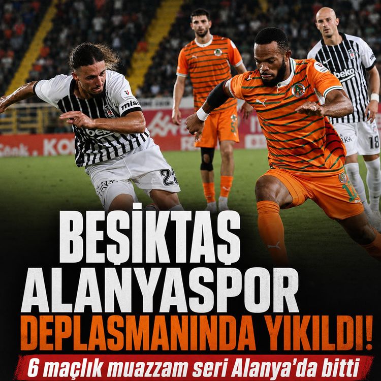 Beşiktaş Akdeniz'de takıldı: Alanyaspor deplasmanında ilk mağlubiyet