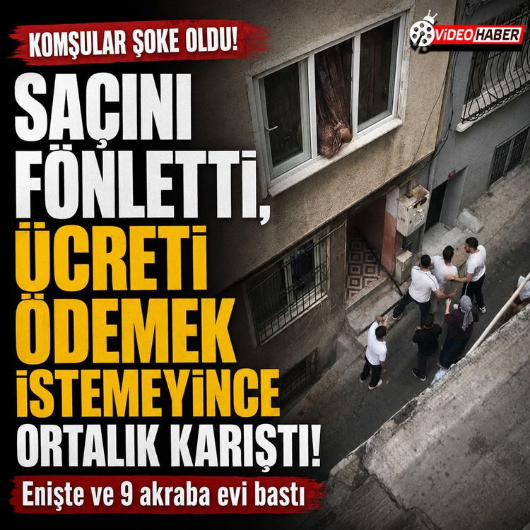 Beyoğlu'nda fön parası kavgası: 9 kişi evi basıp camları kırdı