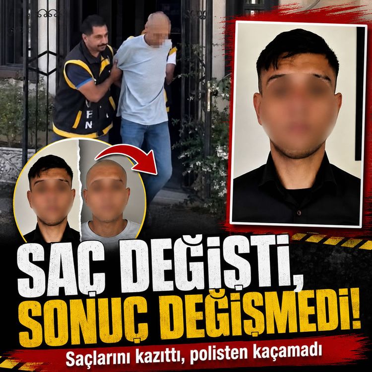 Bursa'da firari hırsız yakalandı: Tanınmamak için saçını kazıttı