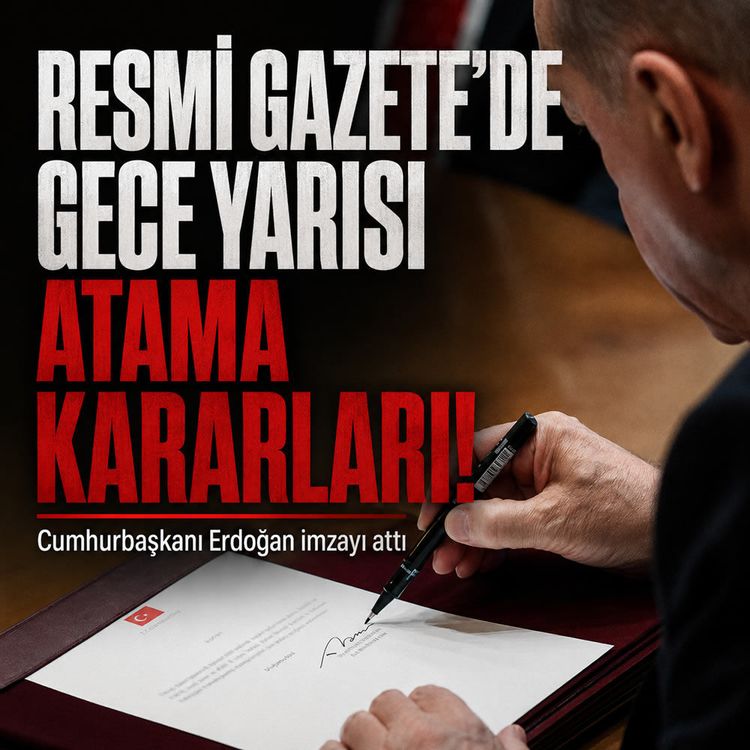 Cumhurbaşkanlığı atama kararları Resmi Gazete'de yayımlandı