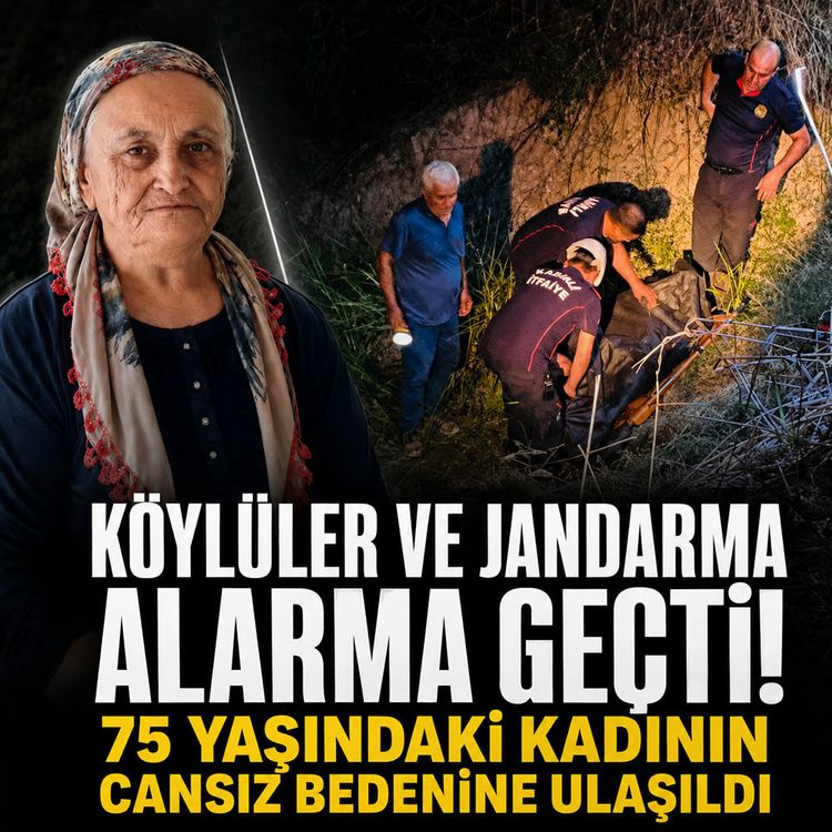 Engebeli arazide acı son: Yaşlı kadının cansız bedeni bulundu