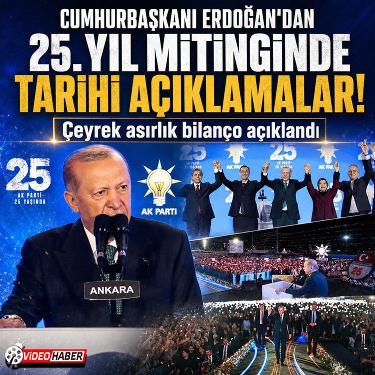Erdoğan'dan 25. yılda net mesaj: Siyasette 50 yılı devirdim