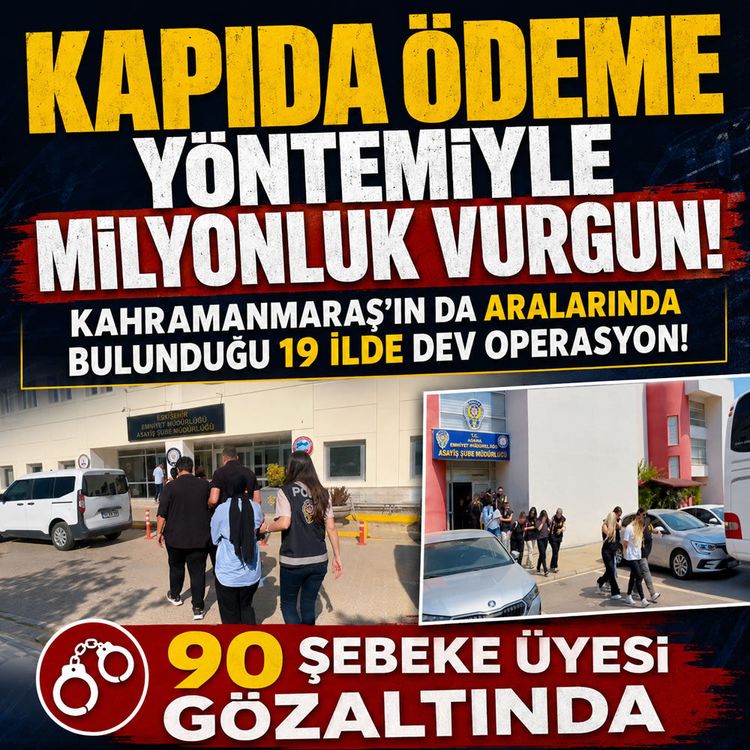 Eskişehir merkezli dev operasyon: Kahramanmaraş dahil 19 ilde 90 gözaltı