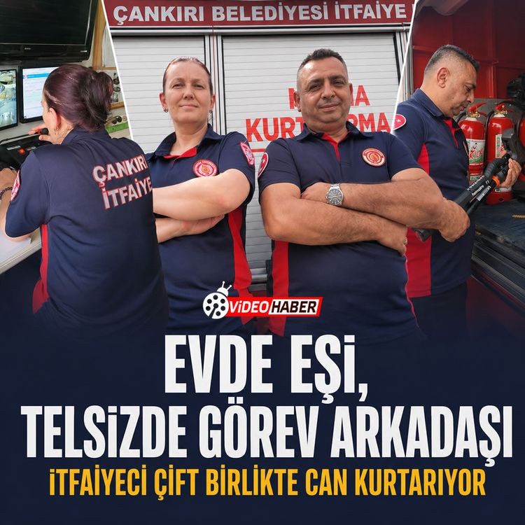 Evde eşi, telsizde görev arkadaşı: birlikte can kurtarıyorlar