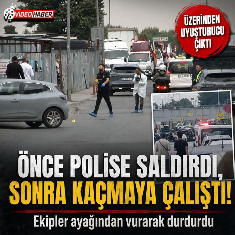 Fatih'te polise bıçaklı saldırı girişimi: Vurularak yakalandı