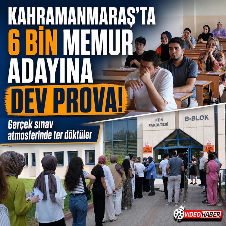 Kahramanmaraş'ta 6 bin adaya KPSS provası: Birebir ÖSYM formatı