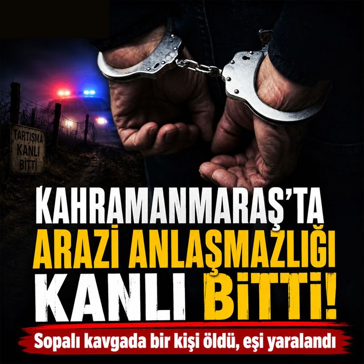 Kahramanmaraş'ta arazi kavgası kanlı bitti: Sopalı saldırıda 1 kişi öldü