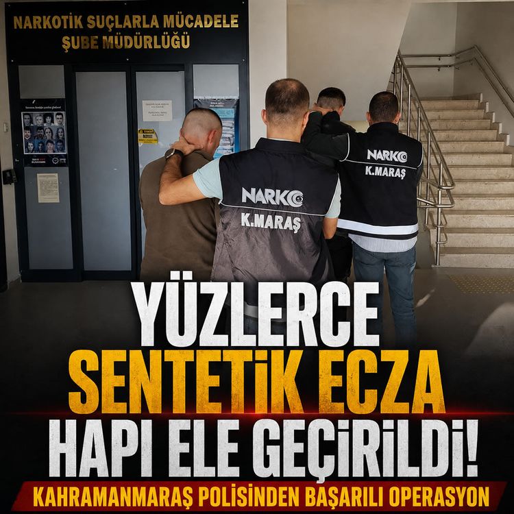 Kahramanmaraş'ta narkotik ekiplerinden ağustos operasyonu: 3 şüpheli tutuklandı