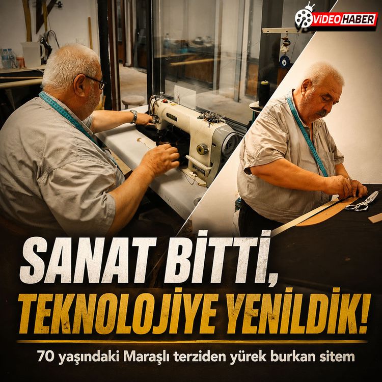 Kahramanmaraş'ta tarihi çarşının simgesi: 70 yaşındaki terzi