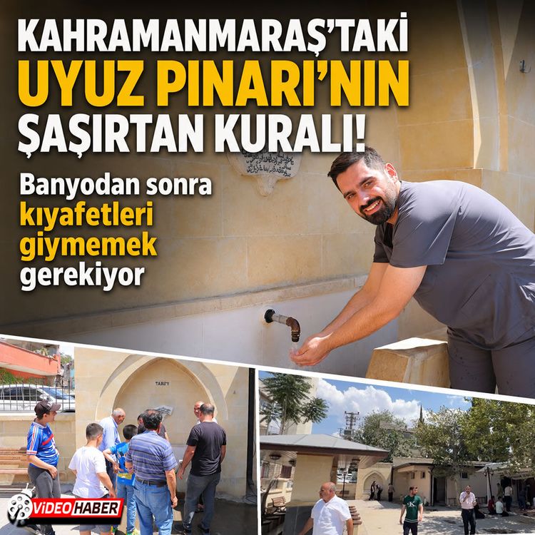 Kahramanmaraş'taki tarihi Uyuz Pınarı şifa arayanların durağı oldu