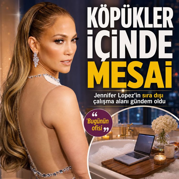 Köpükler içinde mesai: Ünlü oyuncunun sıra dışı çalıma alanı gündem oldu