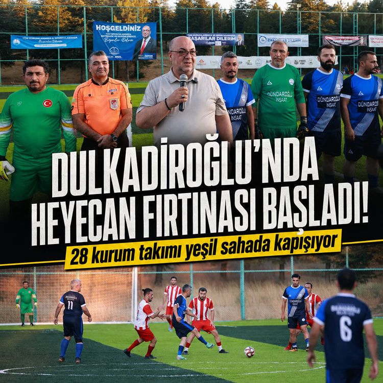 Mehmet Akpınar duyurdu: Dulkadiroğlu'nda kurumlar arası futbol heyecanı