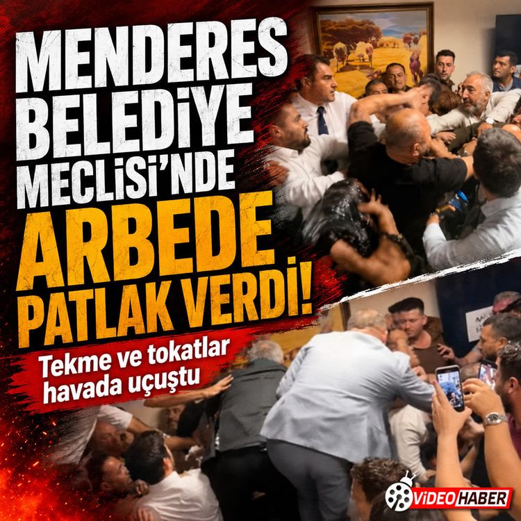 Menderes Meclisi'nde başkanvekili seçiminde tekme tokat kavga çıktı