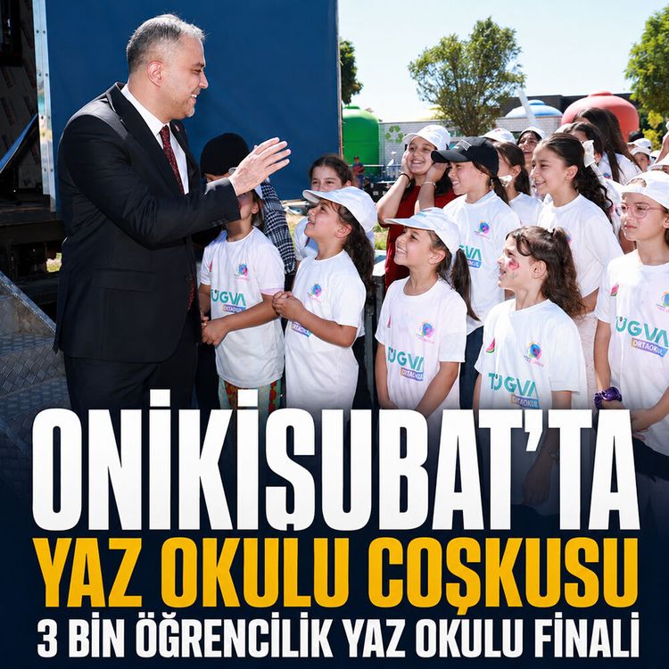 Onikişubat’ta yaz okulu coşkusu: 3 bin öğrencilik yaz okulu finali