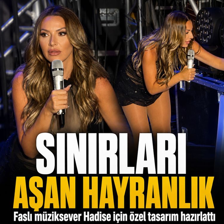 Sınırları aşan hayranlık: Faslı müziksever hadise için özel tasarım hazırlattı