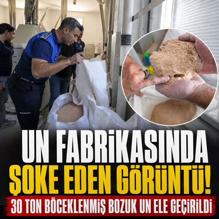 Sofralara Zehir Akacaktı! 30 ton böceklenmiş bozuk un ele geçirildi