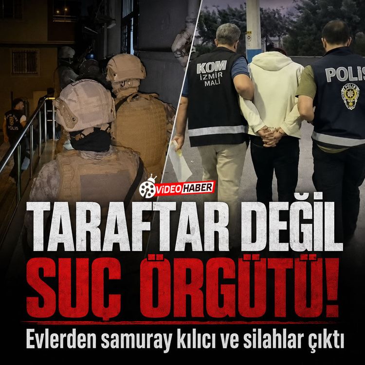 Taraftar değil suç örgütü! Evlerden samuray kılıcı ve silahlar çıktı