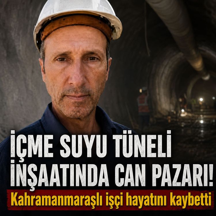 Tünel inşaatında acı göçük: Kahramanmaraşlı işçi vefat etti