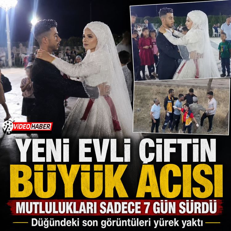 Yeni evli çift şarampole devrilen araçta can verdi: Düğün görüntüleri yaktı