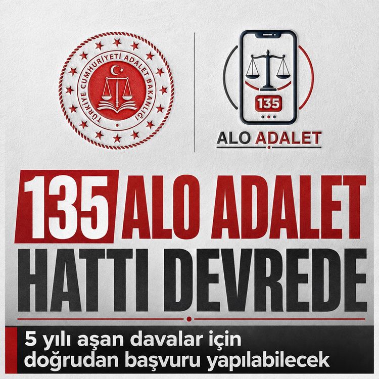 135 Alo Adalet Hattı hizmete girdi
