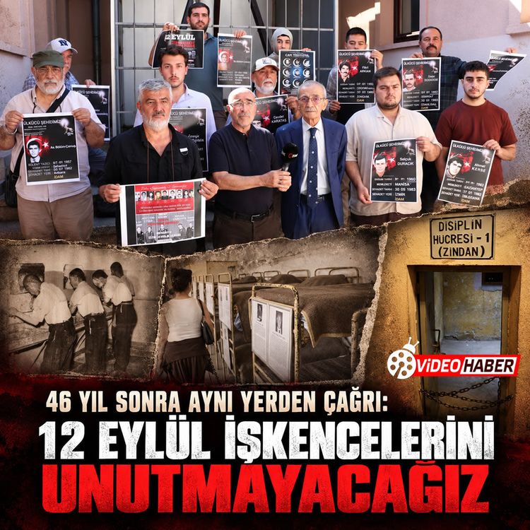 46 yıl sonra aynı yerden çağrı: "12 Eylül işkencelerini unutmayacağız"