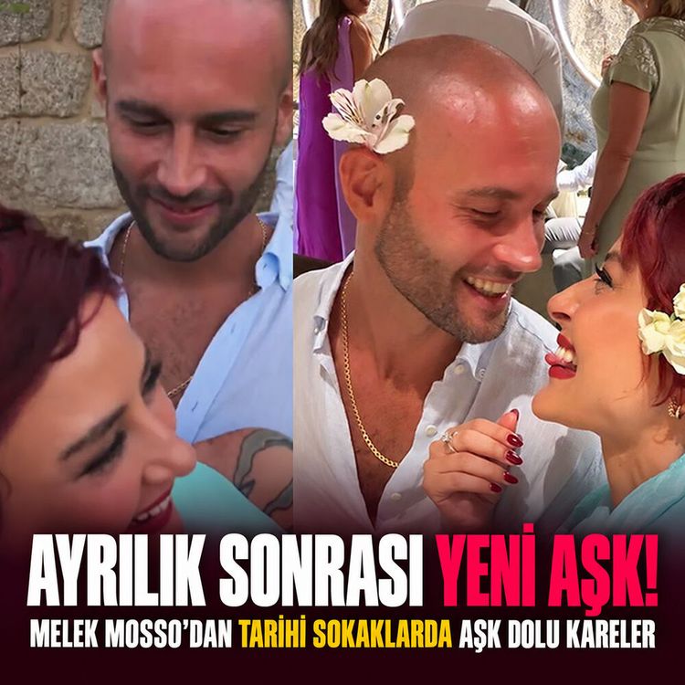 Ayrılık sonrası yeni aşk! Melek Mosso'dan tarihi sokaklarda aşk dolu kareler