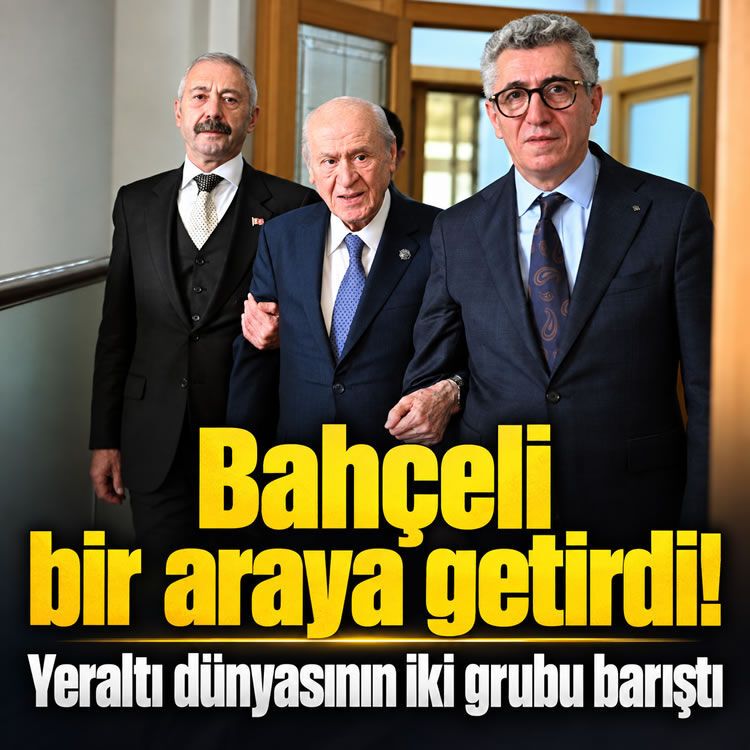 Devlet Bahçeli bir araya getirdi! Sarallar ve Şahinler, MHP Genel Merkezi'nde barıştı