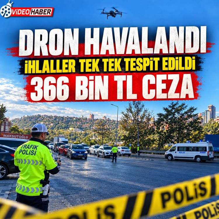 Bahçeşehir’de dronlu trafik denetimi: 83 araca ceza