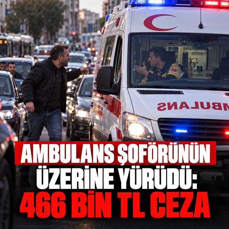 Başakşehir’de ambulansa yol vermedi: 466 bin TL ceza