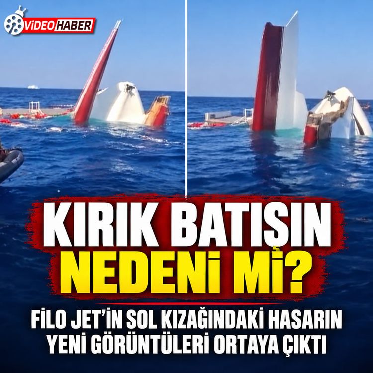 Batan Filo Jet’in kırılan bölümü görüntülendi
