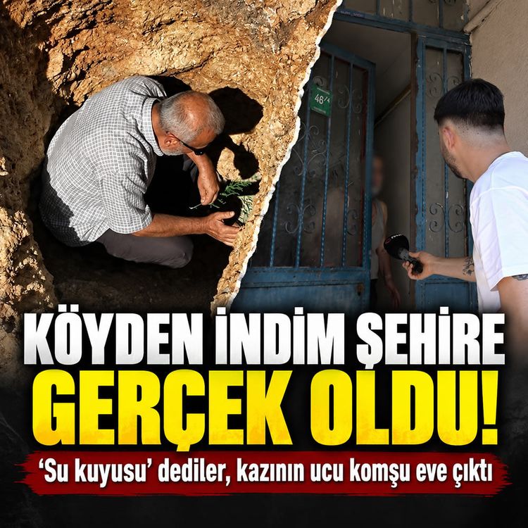 Bursa’da define tüneli şoku: Komşu evin bahçesine çıktı
