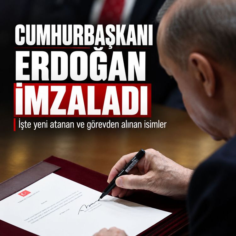 Cumhurbaşkanı Erdoğan imzalandı: İşte yeni atanan ve görevden alınan isimler
