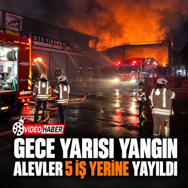 Esenyurt’ta 2 saatlik müdahale: İş yerleri alevlerden etkilendi