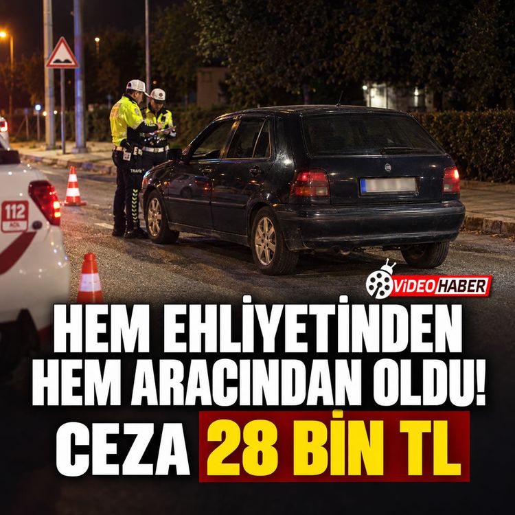 Eskişehir’de alkollü sürücüye 28 bin lira ceza